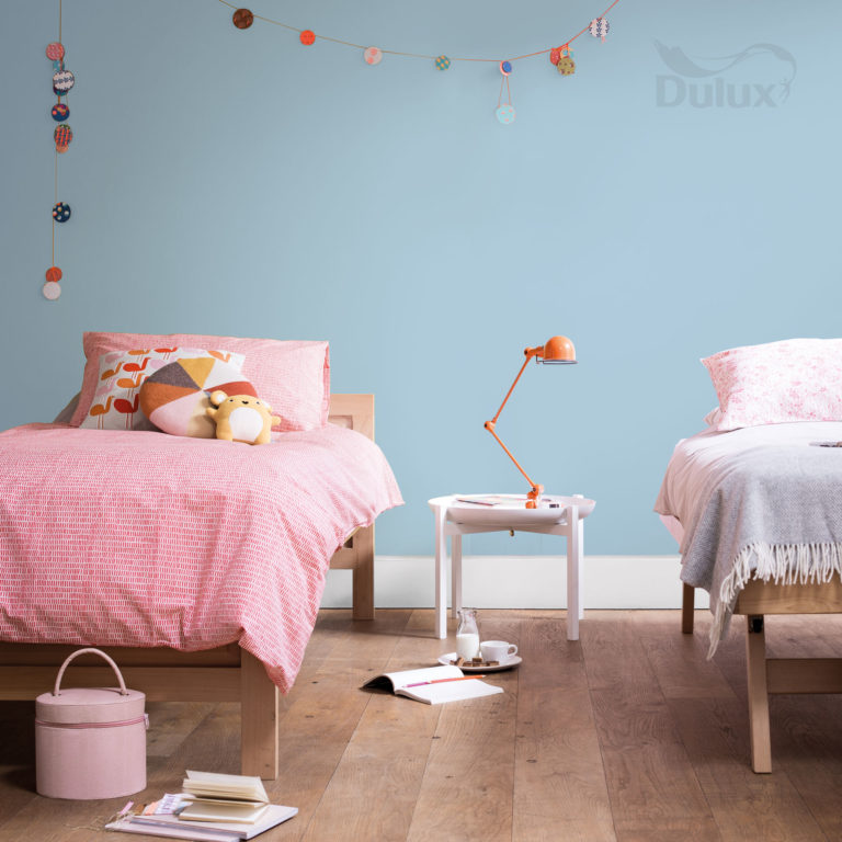 baby blue Dulux EasyCare Testery kolorów i farby z mieszalnika Dulux